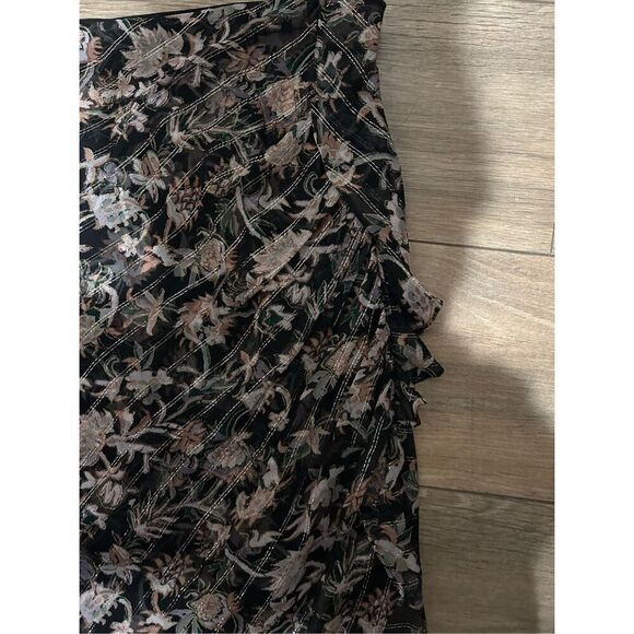 VERONICA BEARD Metallic Thread Floral skirt - Picture 4 of 7